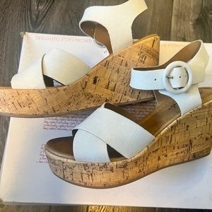 White Wedges Heels